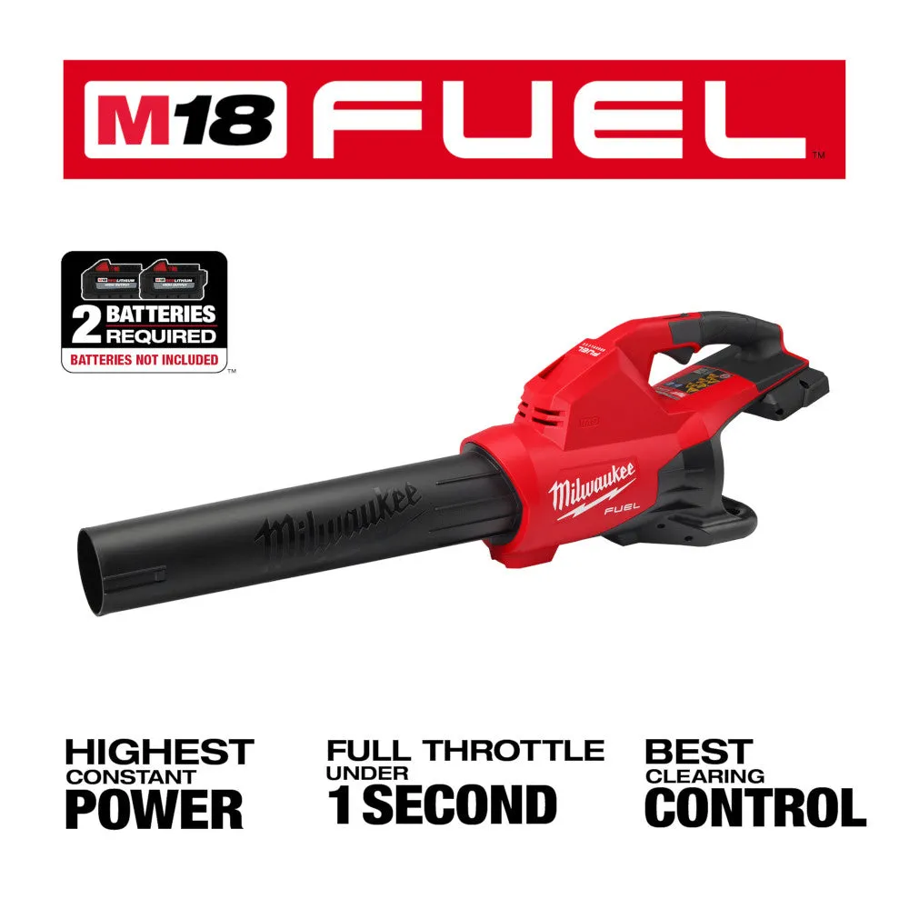 Milwaukee 2824-20 M18 FUEL 18V 600 CFM Cordless Brushless Dual Battery Blower