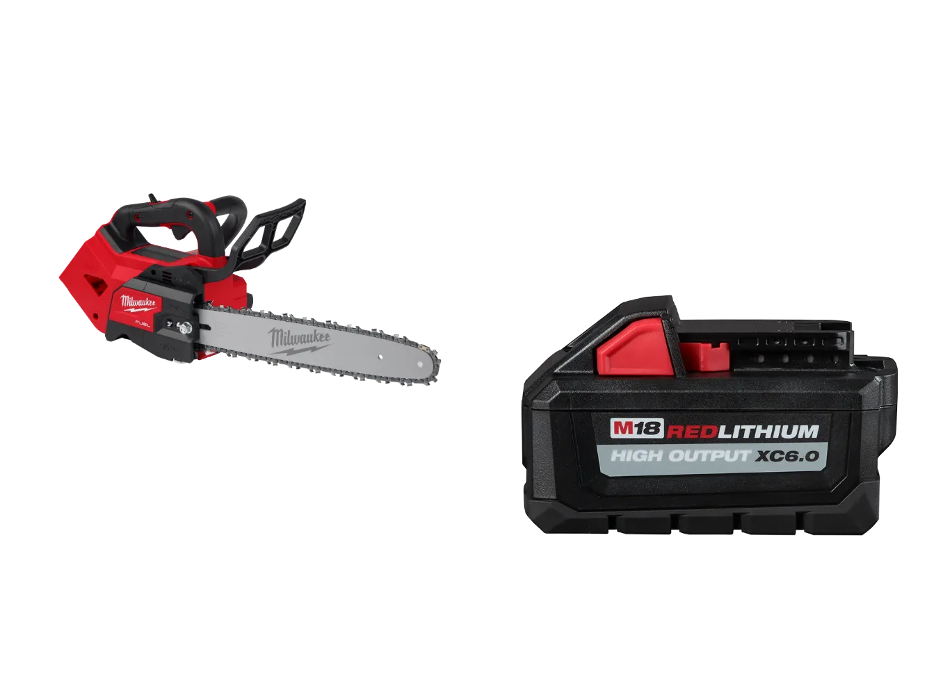 Milwaukee 2826-20T6 M18 FUEL 18V 14" Cordless Top Handle Chainsaw w/ 6AH Battery