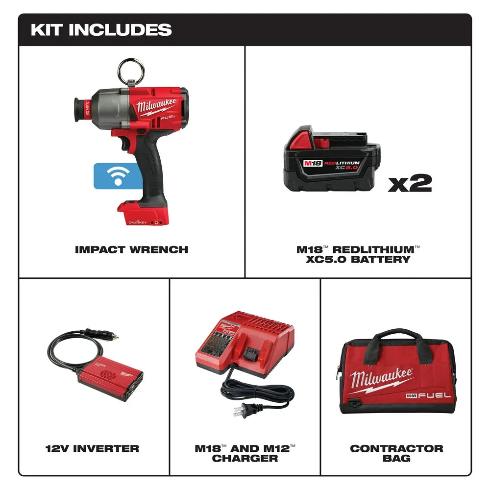 Milwaukee 2865-22 M18 FUEL 18 Volt 7/16 Inch Hex Utility Impact Wrench Kit