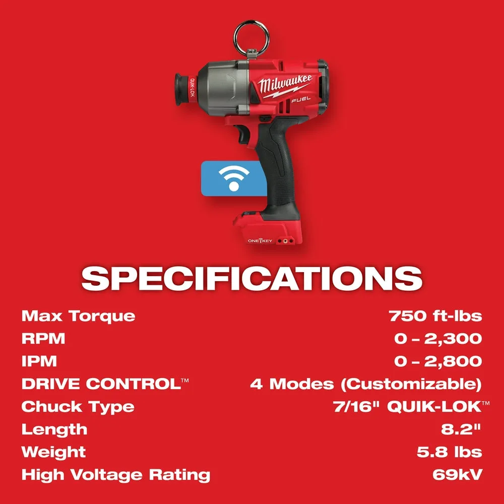 Milwaukee 2865-22 M18 FUEL 18 Volt 7/16 Inch Hex Utility Impact Wrench Kit