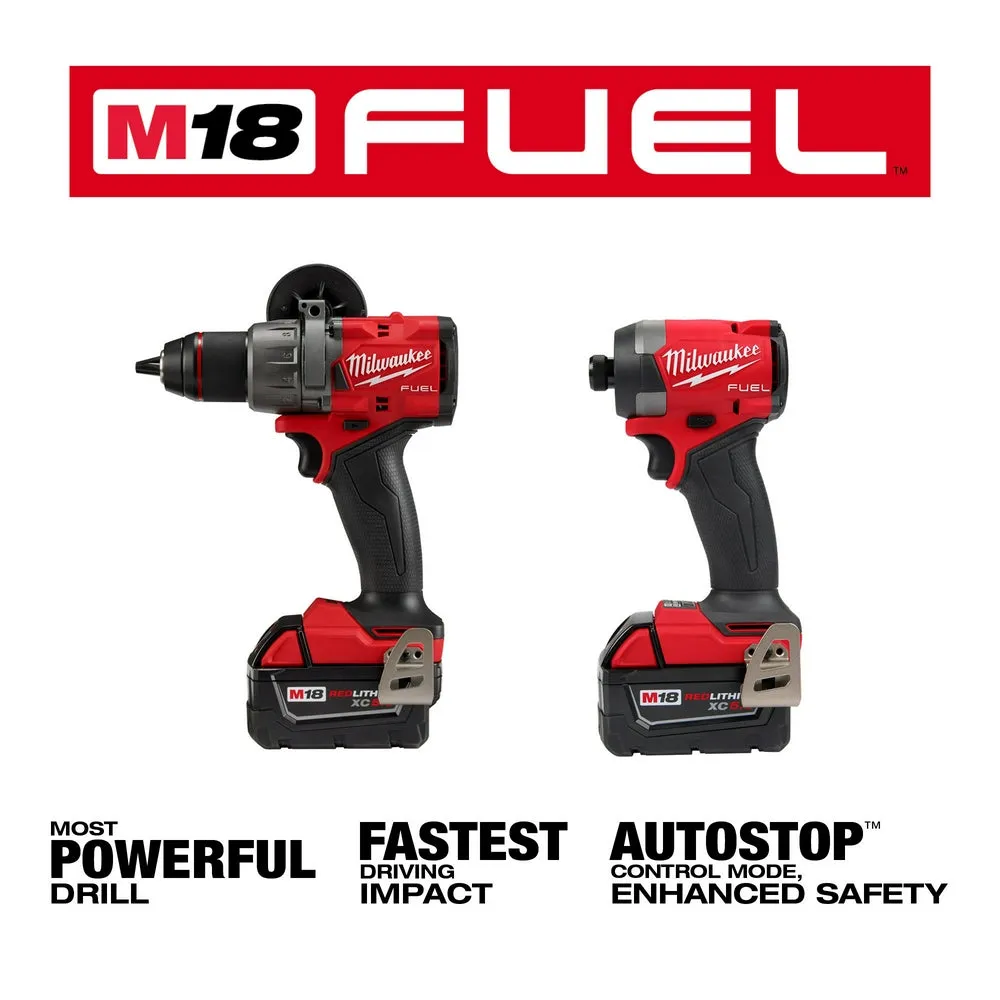 Milwaukee 3697-22 M18 FUEL 18V Cordless 2-Tool Combo Kit w/ 5.0AH Batteries