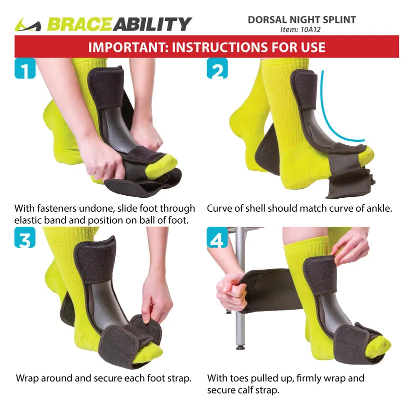 Nighttime Splint for Achilles Tendon & Calf Stretching and Ankle Dorsiflexion