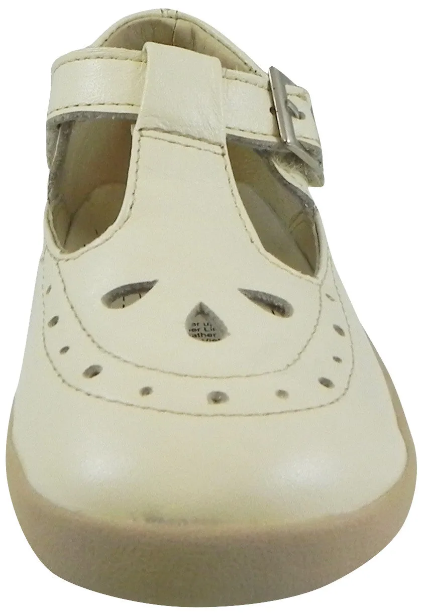 Old Soles Girl's 355 Pearl Metallic Leather T-Strap