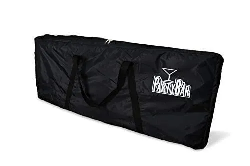 PartyPongTables.com Single Set Portable Party w/LED Lights and Black & Hawaiian Bar Skirts, Included