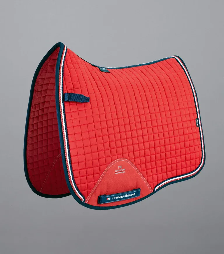 PEI Close Contact Euro Cotton Dressage Pad (Red)