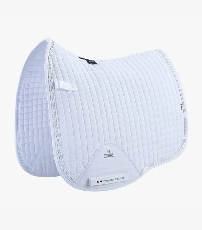 PEI Close Contact Euro Cotton Dressage Pad (White)