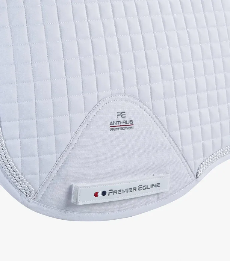 PEI Close Contact Euro Cotton Dressage Pad (White)