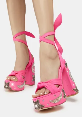 Pink Storm Platform Sandals