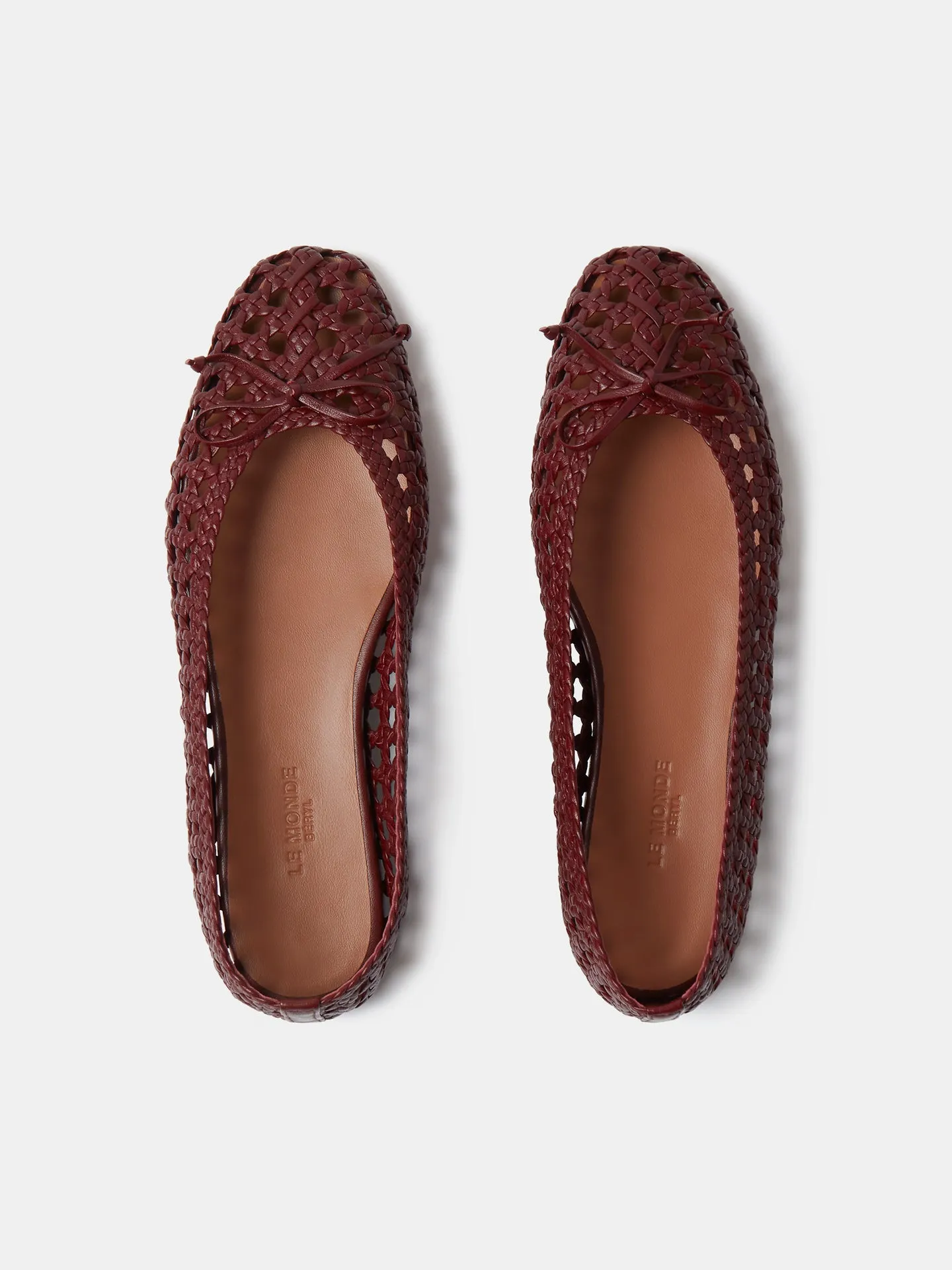 Regency Slipper / Red Woven Leather