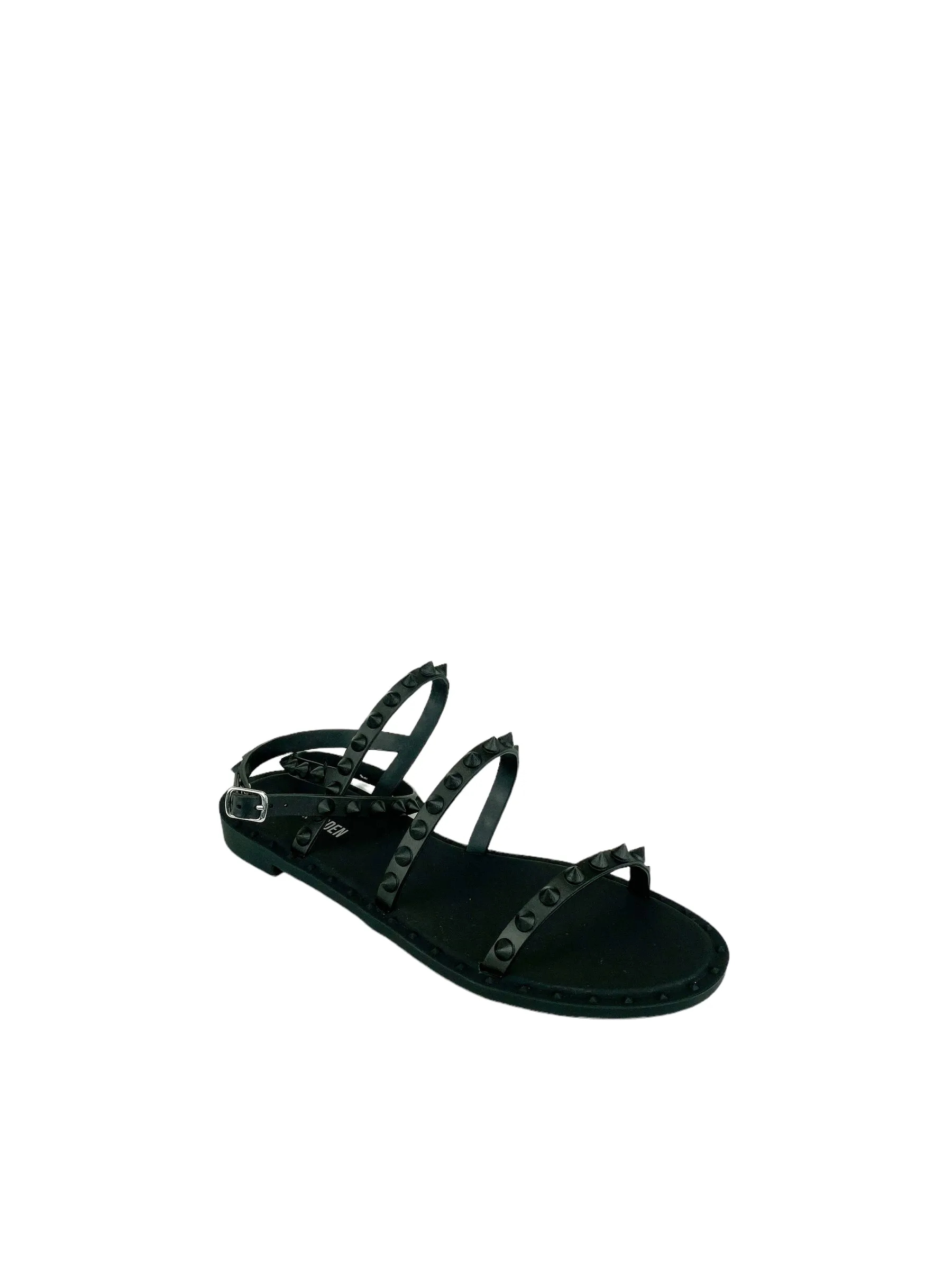 Steve Madden, Women's Spiky Transport Sandal, Black, Size 8