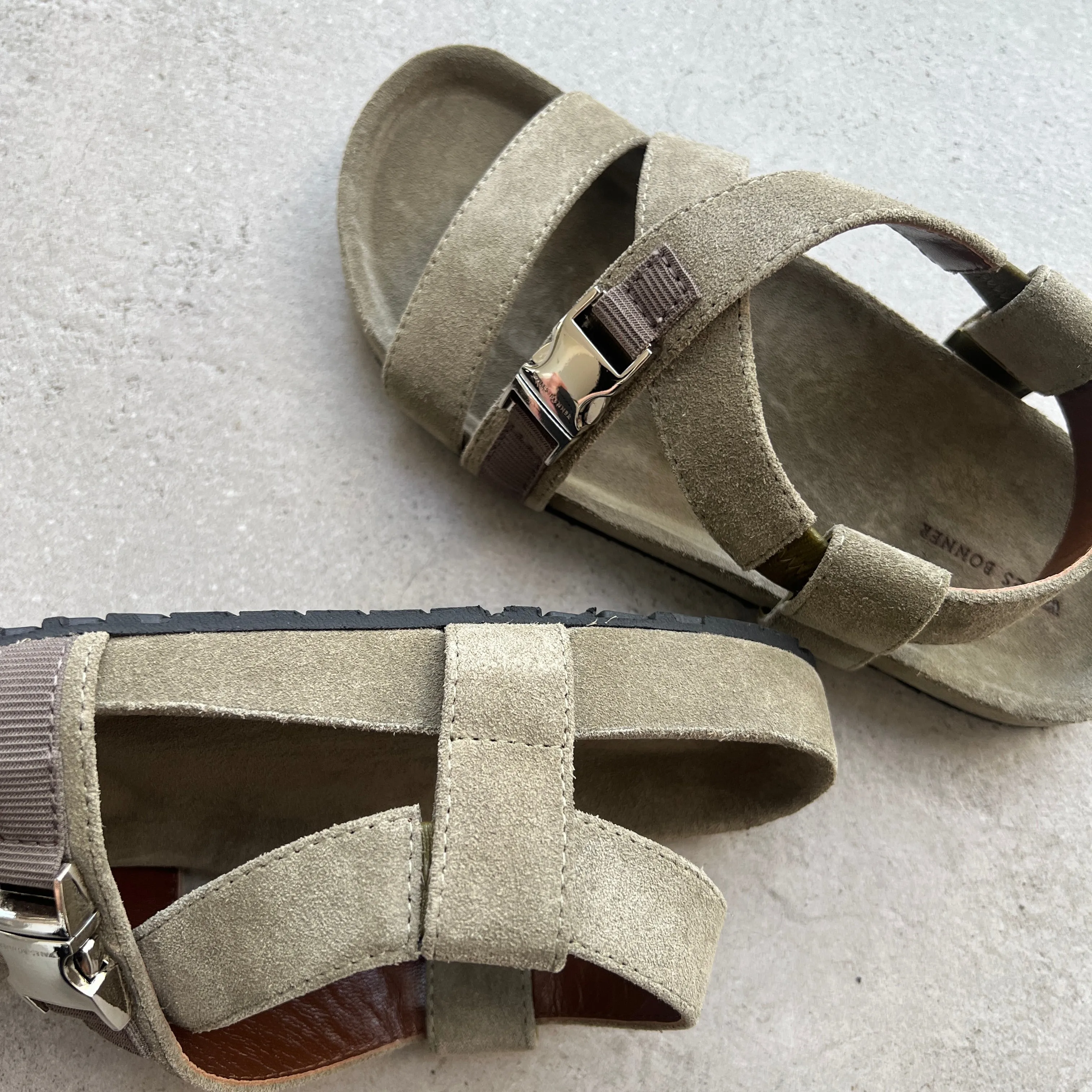 Suede Slide, Khaki