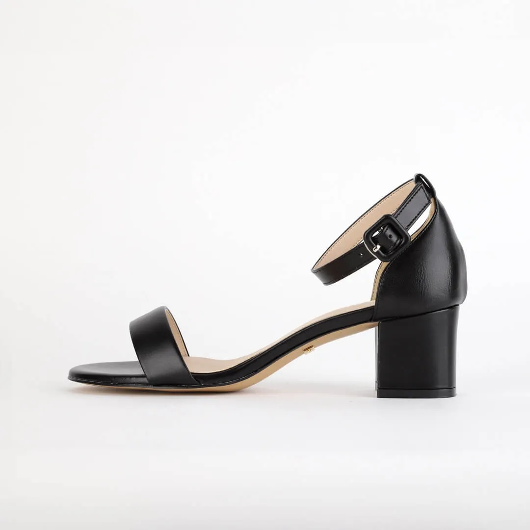 *UK size 1 - TIMELY - black, 5cm heels