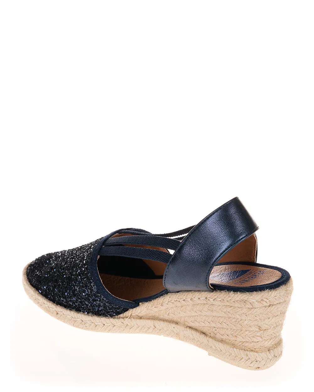 Verbenas Maika Glitter Marino Espadrille Sandal