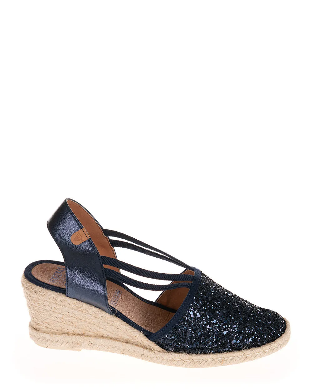 Verbenas Maika Glitter Marino Espadrille Sandal