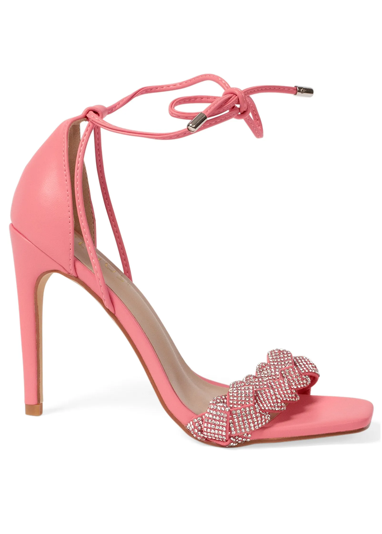 Wes Strap Heel Sandals - Coral