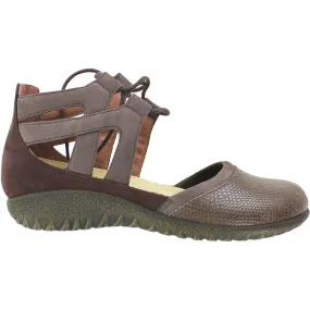 Women's Naot Kata Brown Lizard/Shiitake Leather/Nubuck